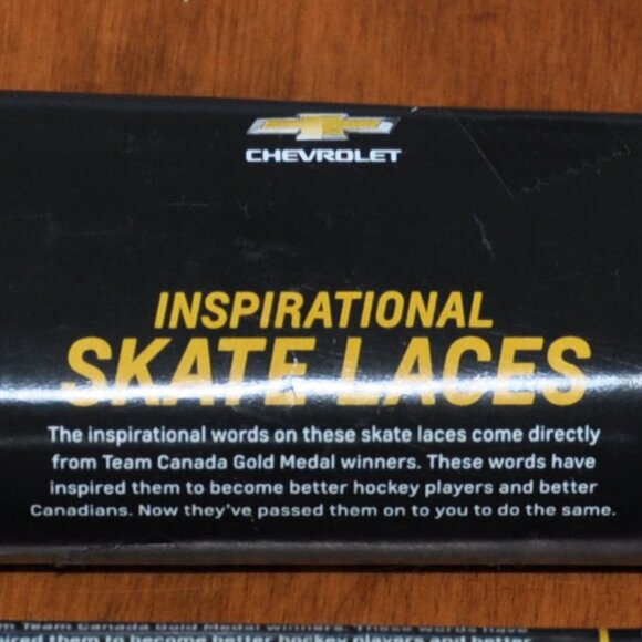 Team Canada Chevy Power Play Gear Inspiration Skate Laces NEW - Picture 5 of 5